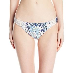 Roxy Womens Swimwear Ivory Sea Lovers Surfer Crochet Bikini‎ Bottom Size L NWT